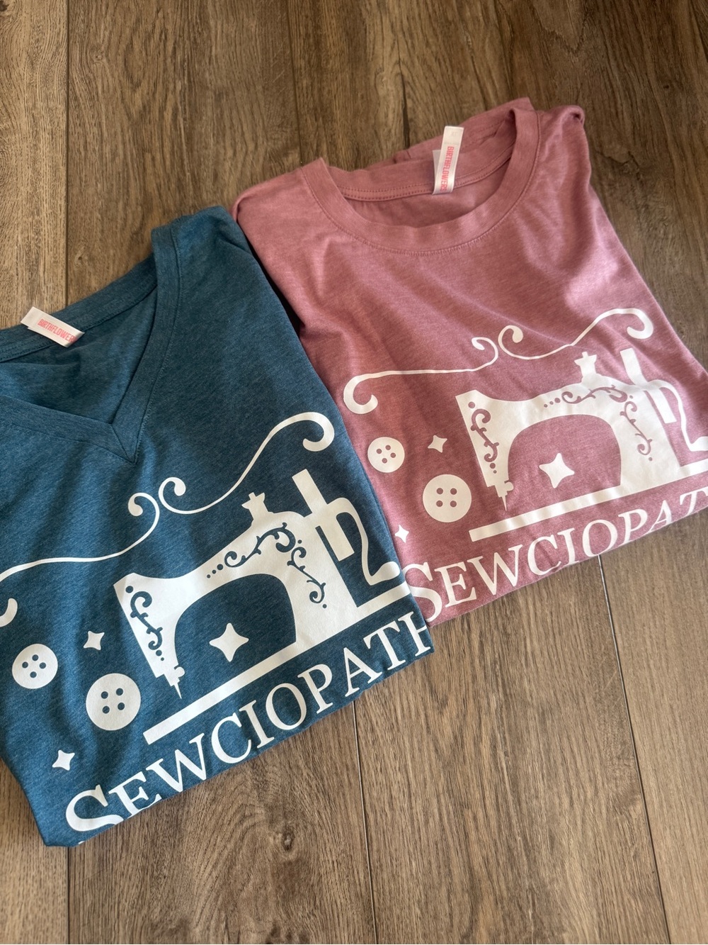 Birthflowers "Sewciopath" Novelty Graphic T-Shirt Bundle - Set of 2 for sewers! - Picture 11 of 11